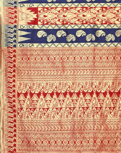 Blue Banarasi Silk Saree | Sudathi