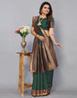 Dark Green Banarasi Silk Saree | Sudathi