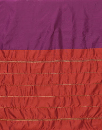 Magenta Silk Plain Woven Saree | Sudathi