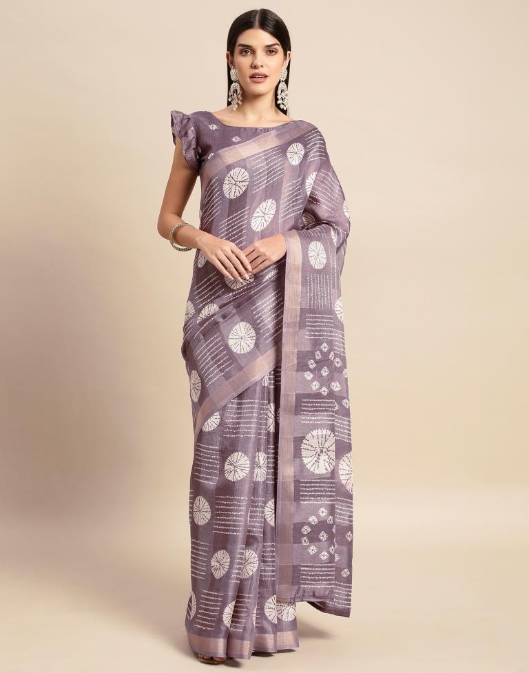 Light Purple Cotton Saree | Leemboodi