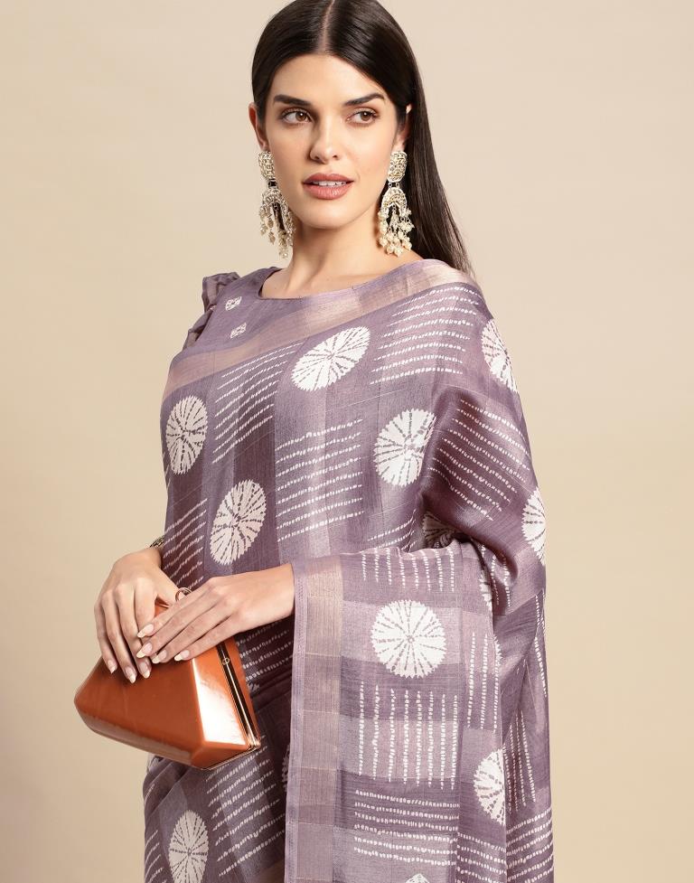 Light Purple Cotton Saree | Leemboodi