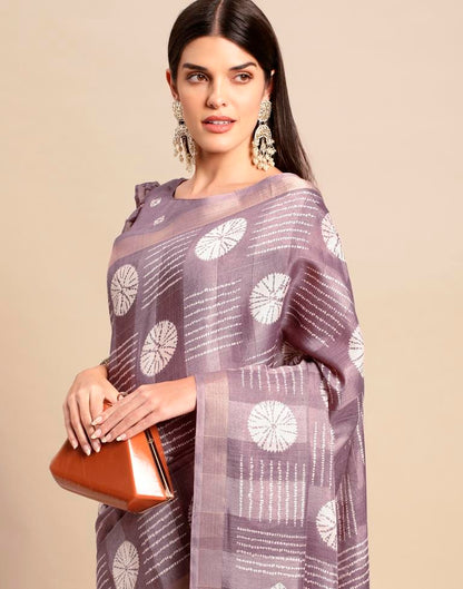 Light Purple Cotton Saree | Leemboodi