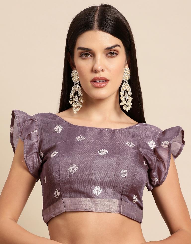 Light Purple Cotton Saree | Leemboodi