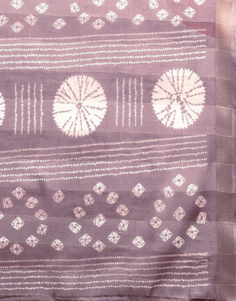 Light Purple Cotton Saree | Leemboodi