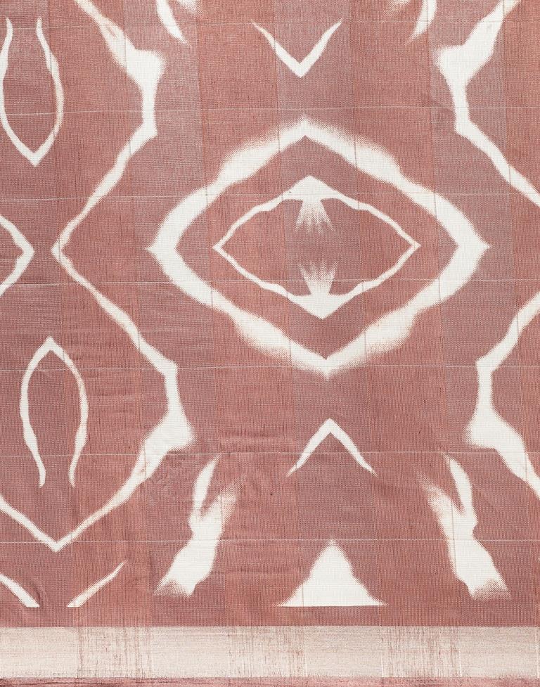 Light Brown Cotton Saree | Leemboodi