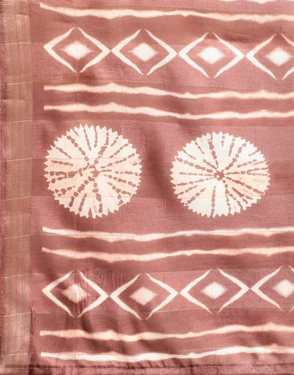 Light Brown Cotton Saree | Leemboodi