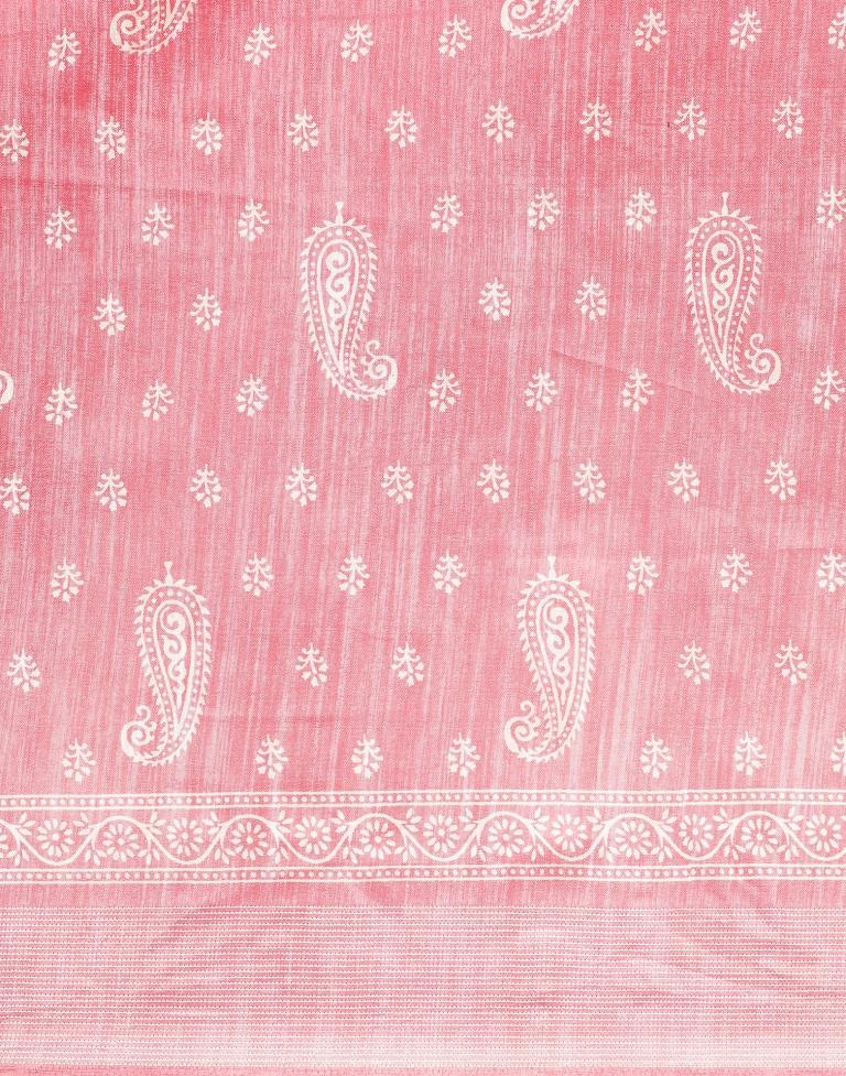 Pink Cotton Saree | Leemboodi