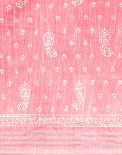 Pink Cotton Saree | Leemboodi