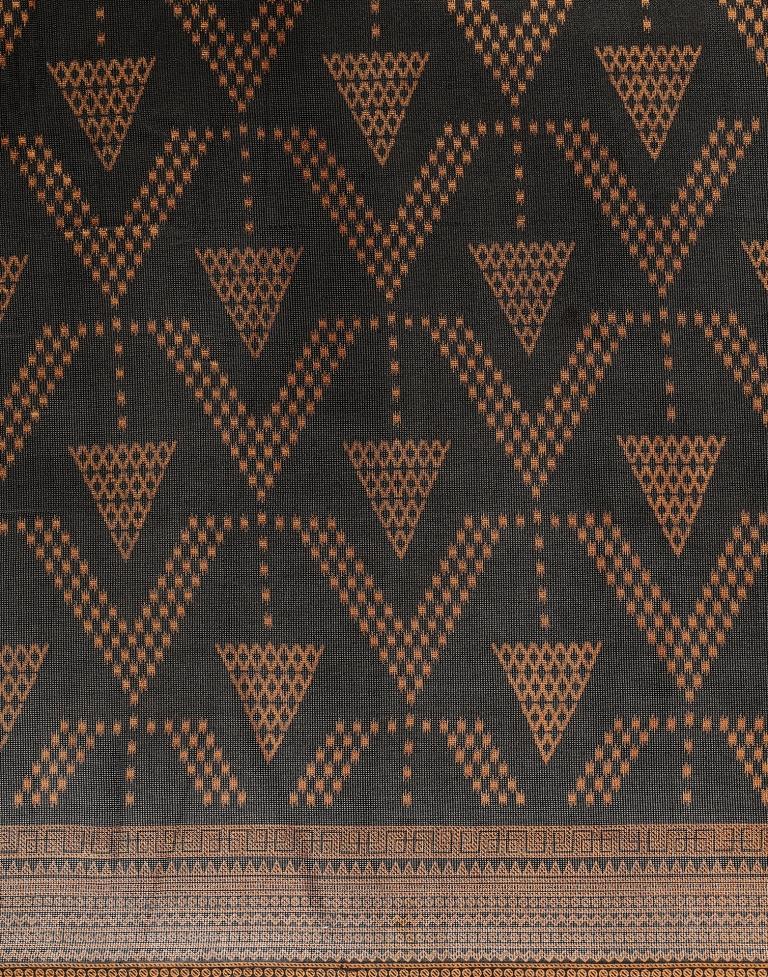 Black Printed Saree | Leemboodi