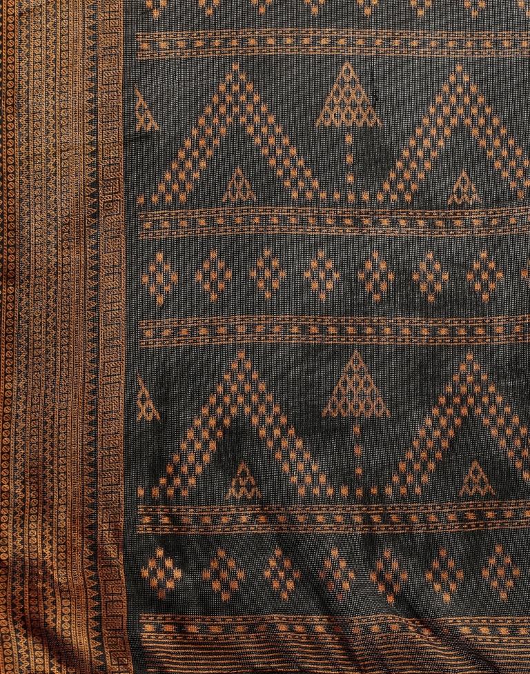 Black Printed Saree | Leemboodi