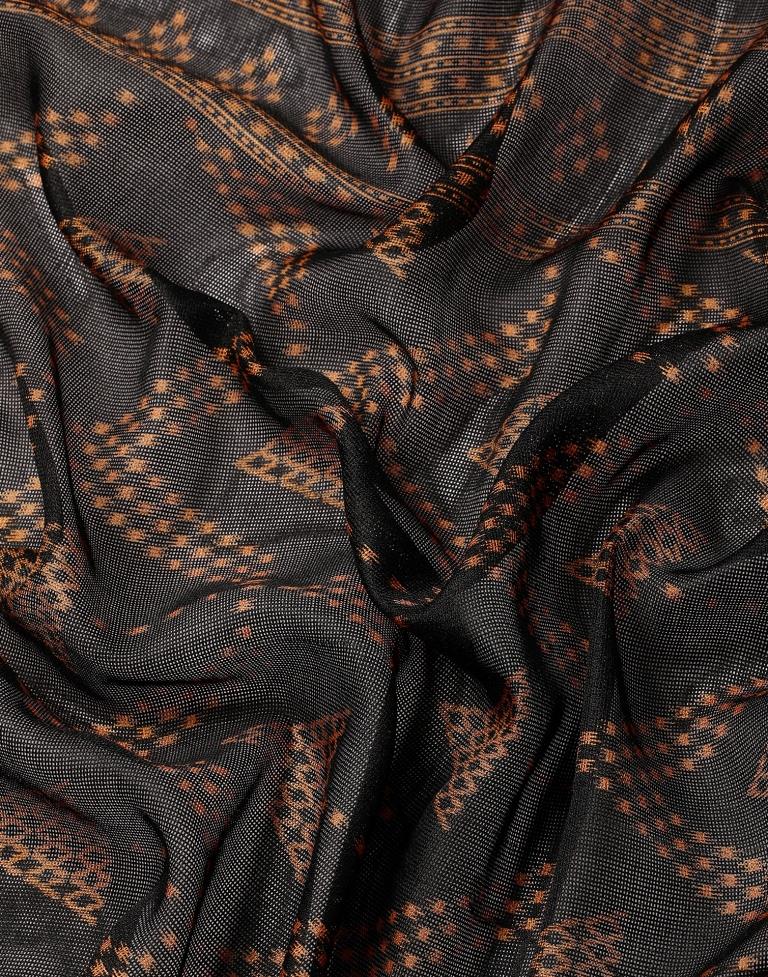 Black Printed Saree | Leemboodi