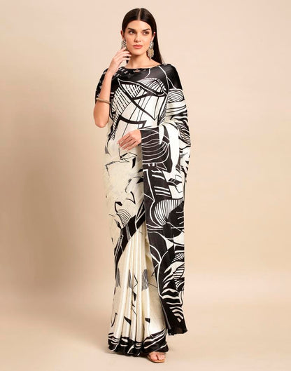 Off White Silk Saree | Leemboodi