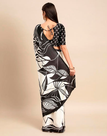 Off White Silk Saree | Leemboodi