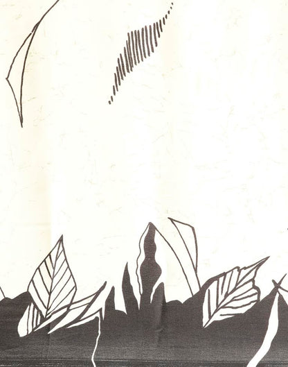 Off White Silk Saree | Leemboodi