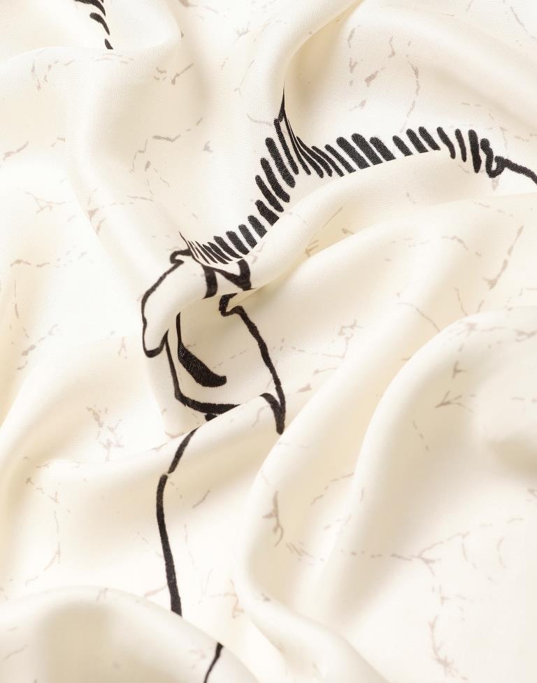 Off White Silk Saree | Leemboodi