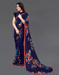 Dark Blue Georgette Saree | Sudathi