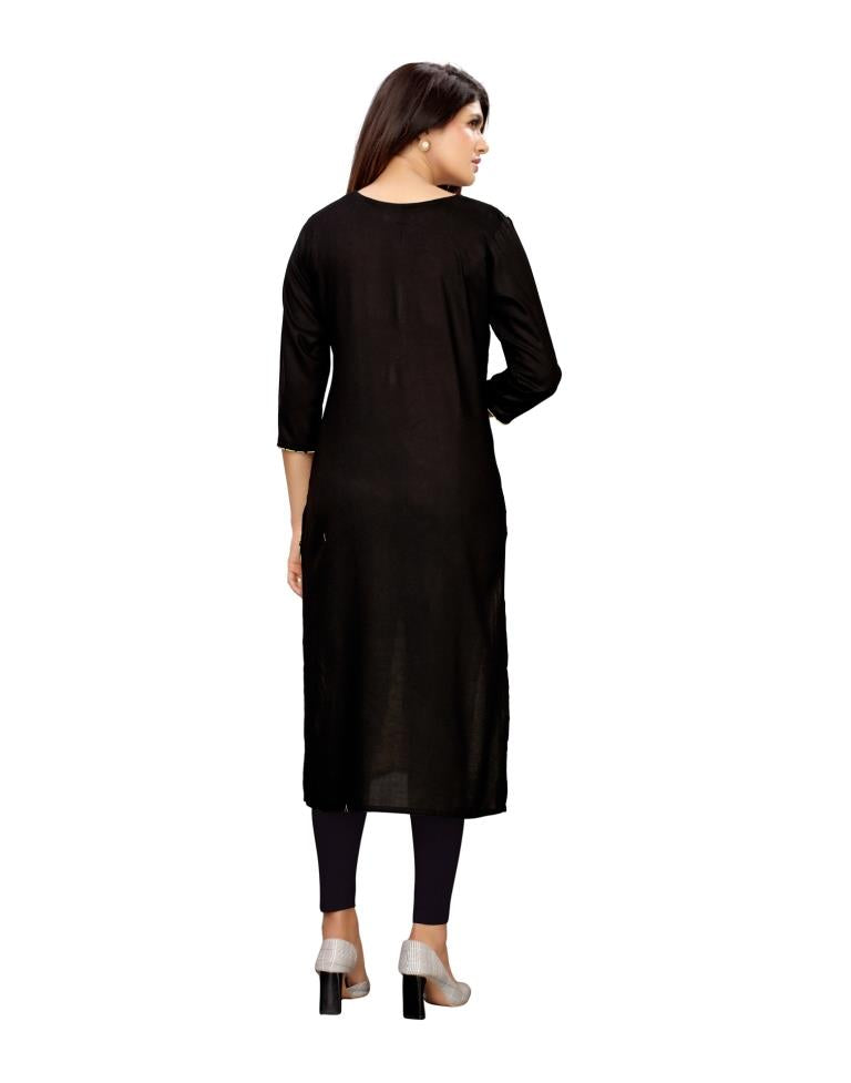 Enigmatic Yellow Coloured Printed Poly Rayon Kurti | Leemboodi