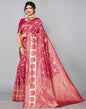 Dark Pink Banarasi Silk Saree | Sudathi