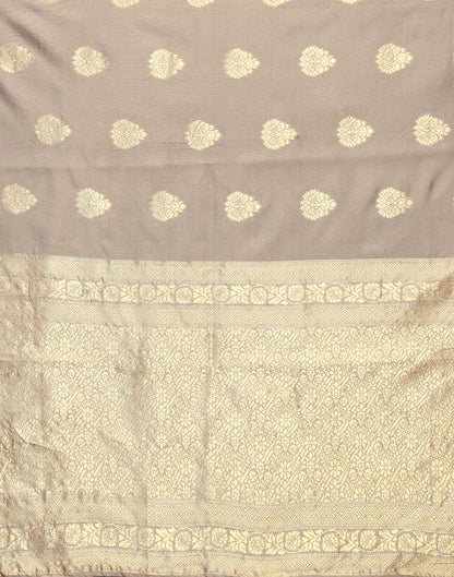 Light Brown Banarasi Silk Saree | Sudathi
