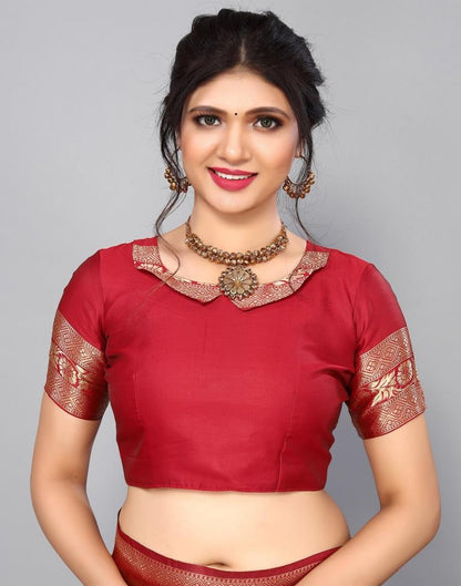 Red Banarasi Silk Saree | Sudathi