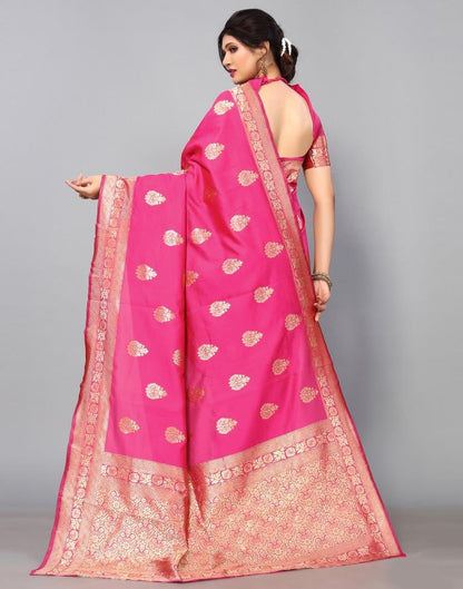 Pink Banarasi Silk Saree | Sudathi