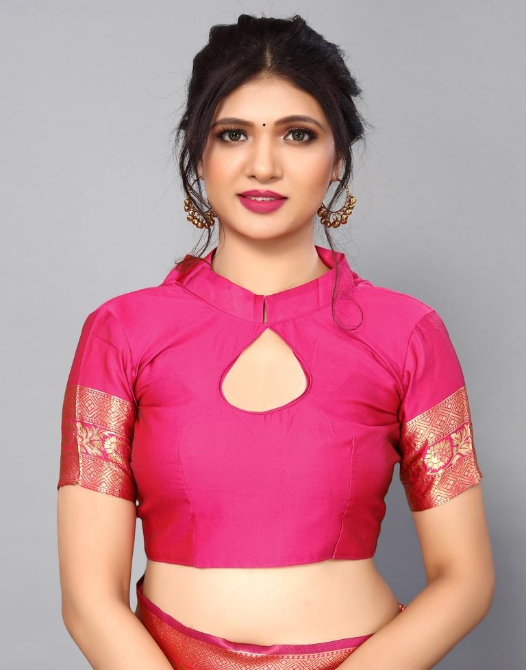 Pink Banarasi Silk Saree | Sudathi