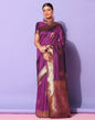 Purple Banarasi Silk Saree | Sudathi
