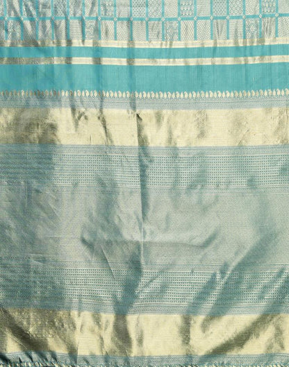 Light Blue Kanjivaram Silk Saree | Sudathi