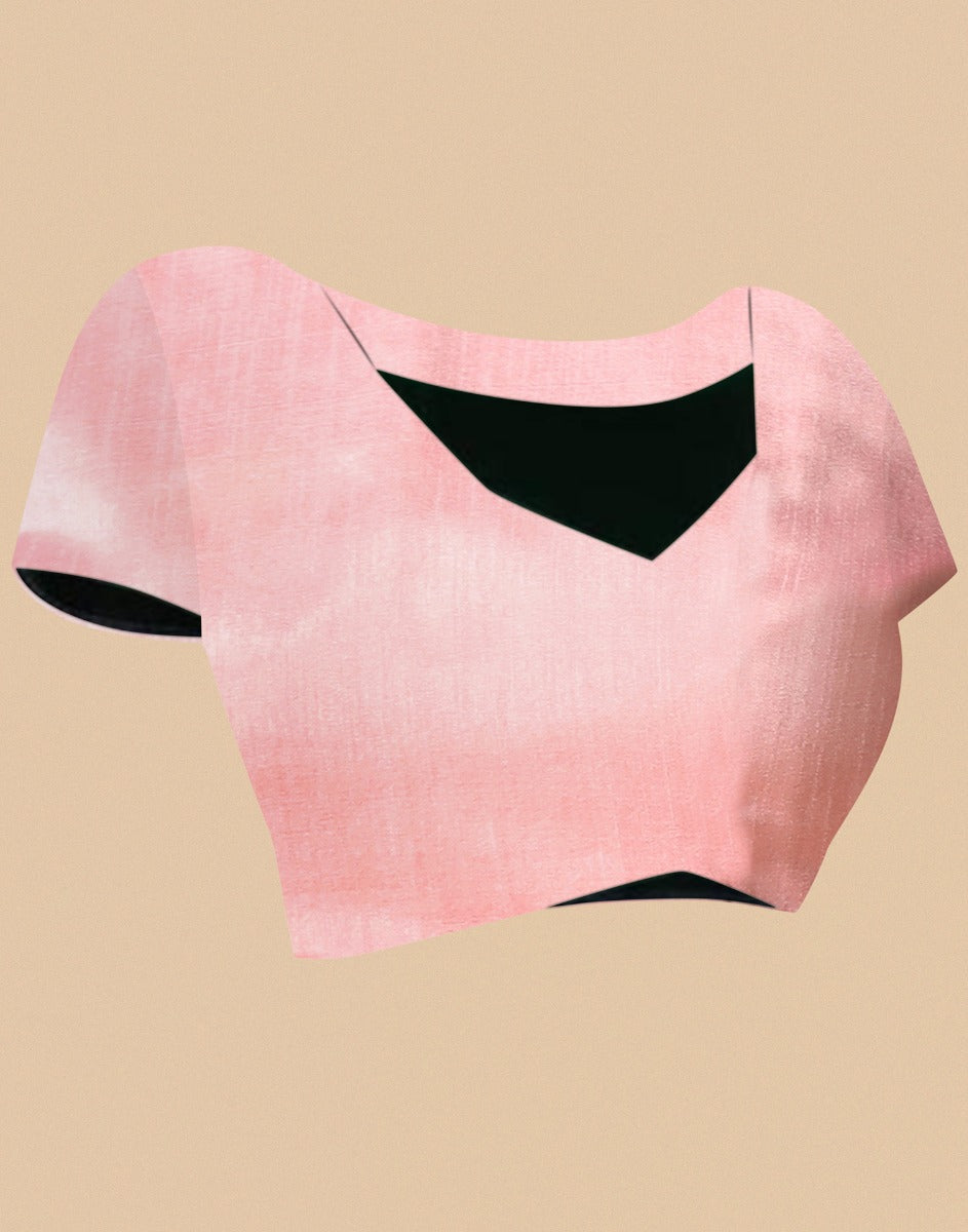 Light Pink Georgette Sequence Saree | Leemboodi