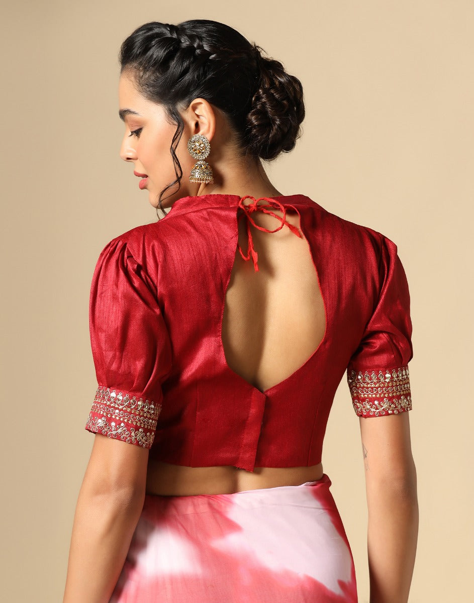 Light Pink Georgette Sequence Saree | Leemboodi