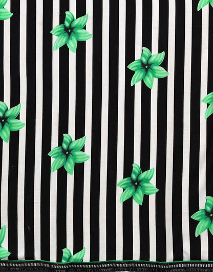 Black Printed Saree | Leemboodi