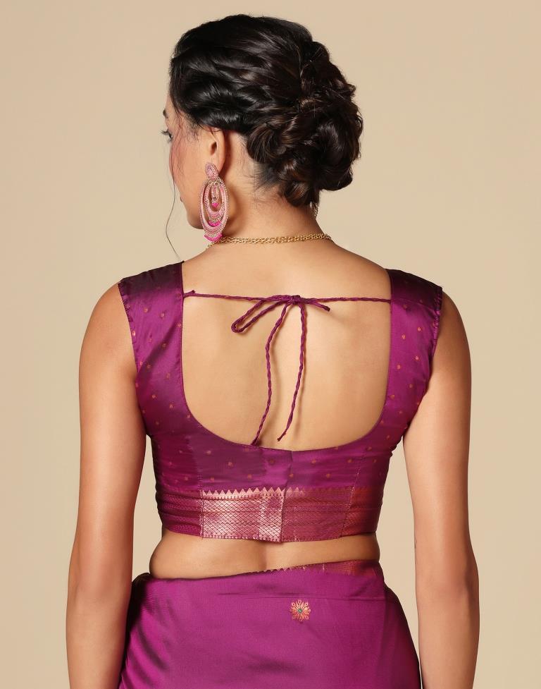 Magenta Silk Saree | Leemboodi