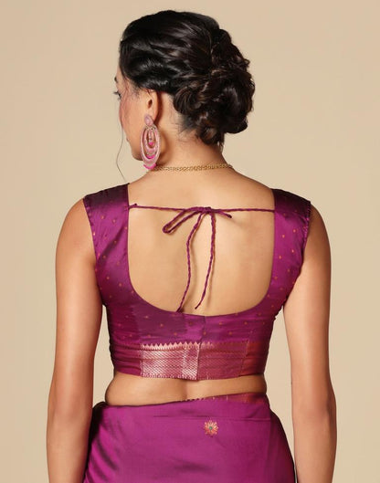 Magenta Silk Saree | Leemboodi