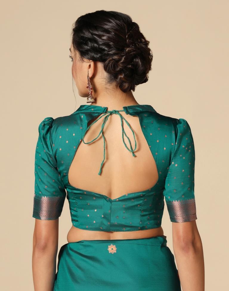 Rama Green Silk Saree | Leemboodi