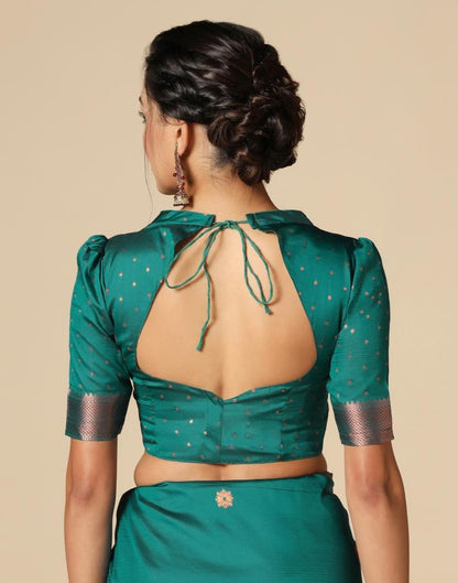 Rama Green Silk Saree | Leemboodi