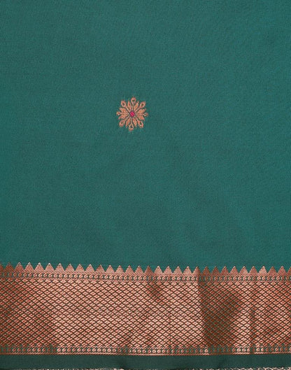 Rama Green Silk Saree | Leemboodi