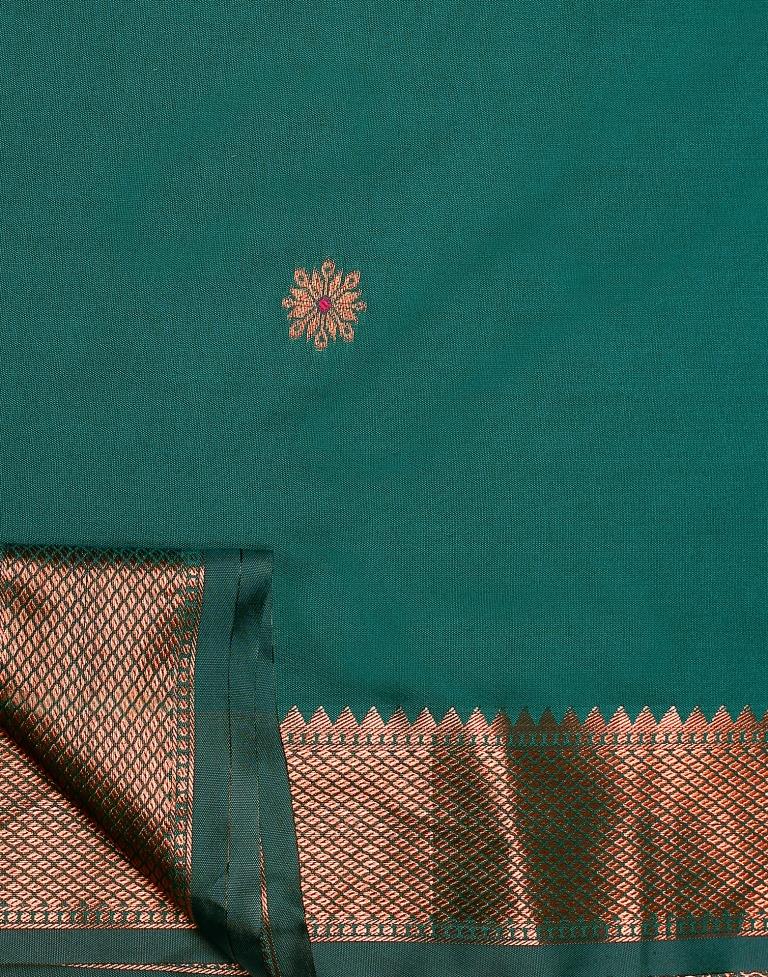 Rama Green Silk Saree | Leemboodi