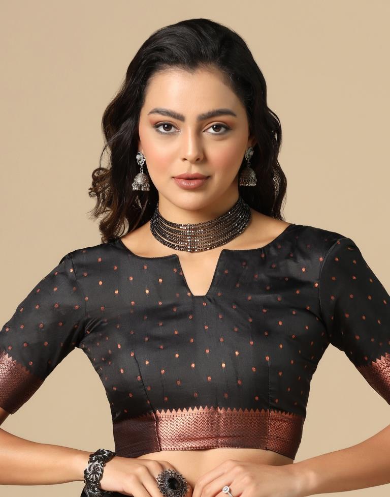 Black Silk Saree | Leemboodi