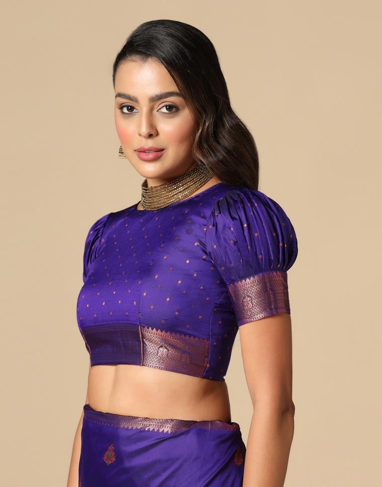 Royal Blue Silk Saree | Leemboodi