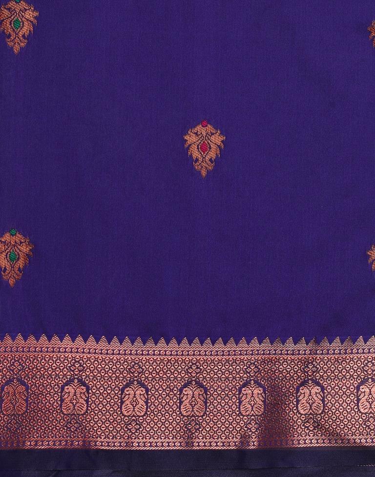 Royal Blue Silk Saree | Leemboodi