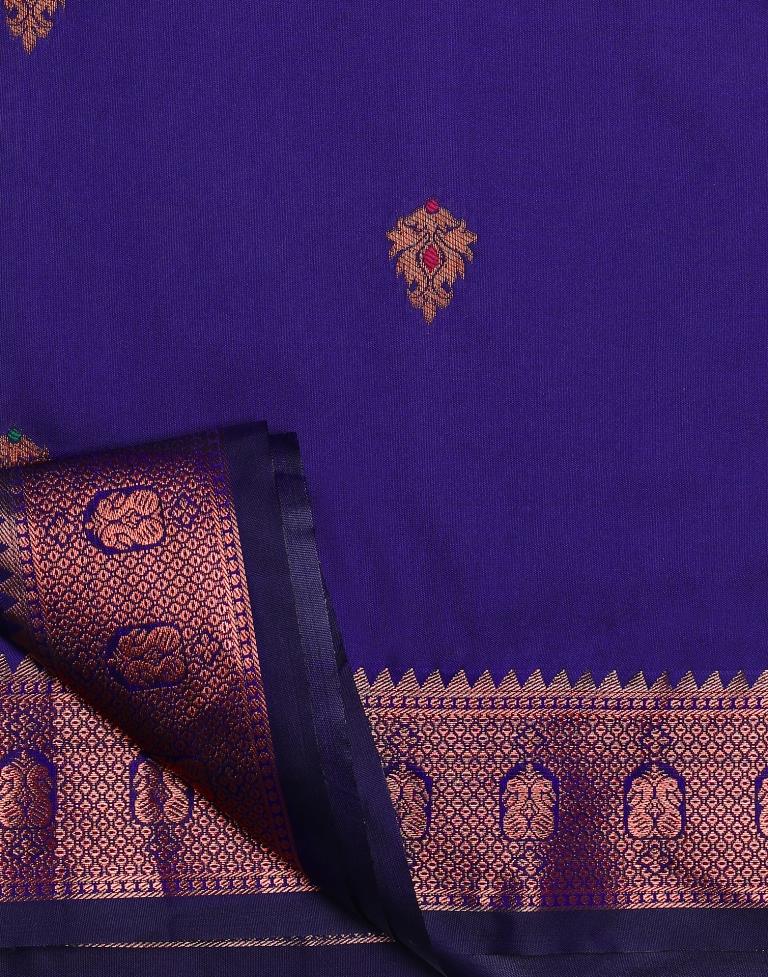 Royal Blue Silk Saree | Leemboodi