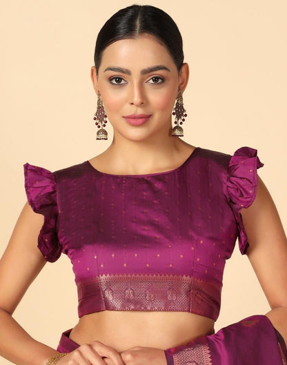 Purple Silk Saree | Leemboodi