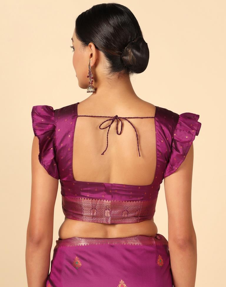 Purple Silk Saree | Leemboodi