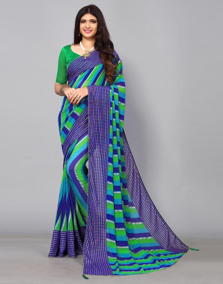 Multicoloured Georgette Saree | Sudathi