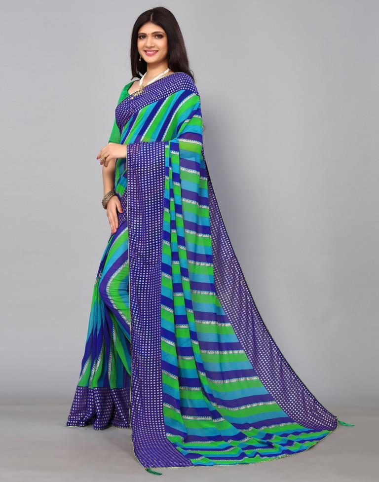 Multicoloured Georgette Saree | Sudathi