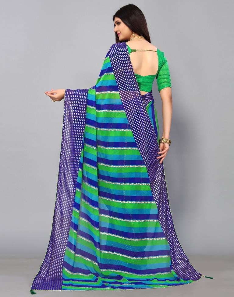 Multicoloured Georgette Saree | Sudathi
