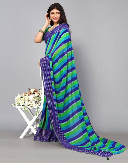 Multicoloured Georgette Saree | Sudathi