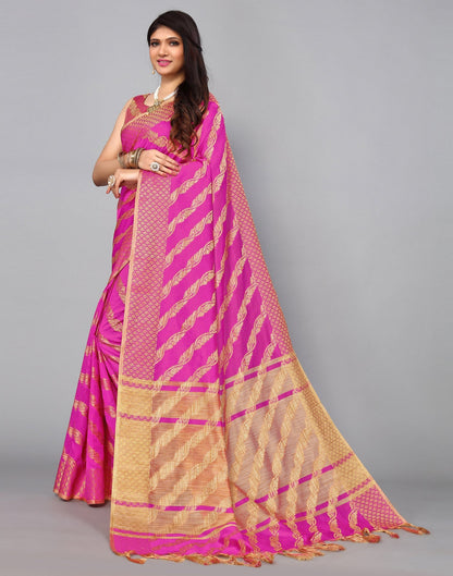 Pink Banarasi Saree