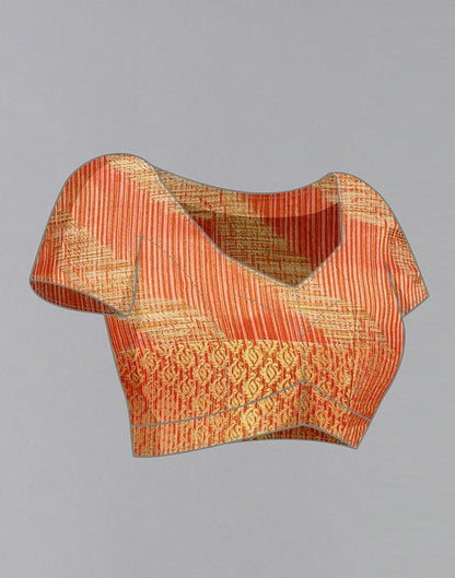 Orange Silk Saree | Sudathi