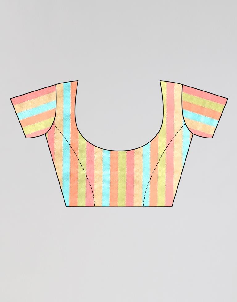 Beige Printed Saree | Sudathi